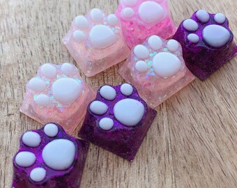 Glittery Kitty Paw Keycap