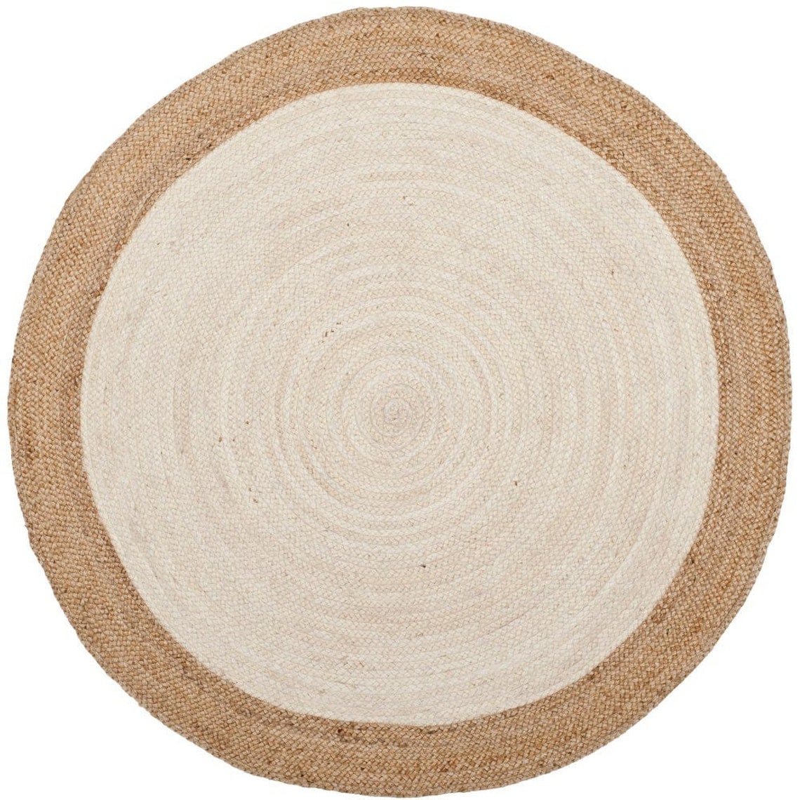 4x4 6x6 8x8 Ft. Round Jute Rug Handmade Jute Rug Rustic Etsy