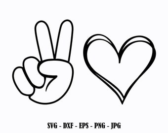 Download Peace Love Svg Etsy