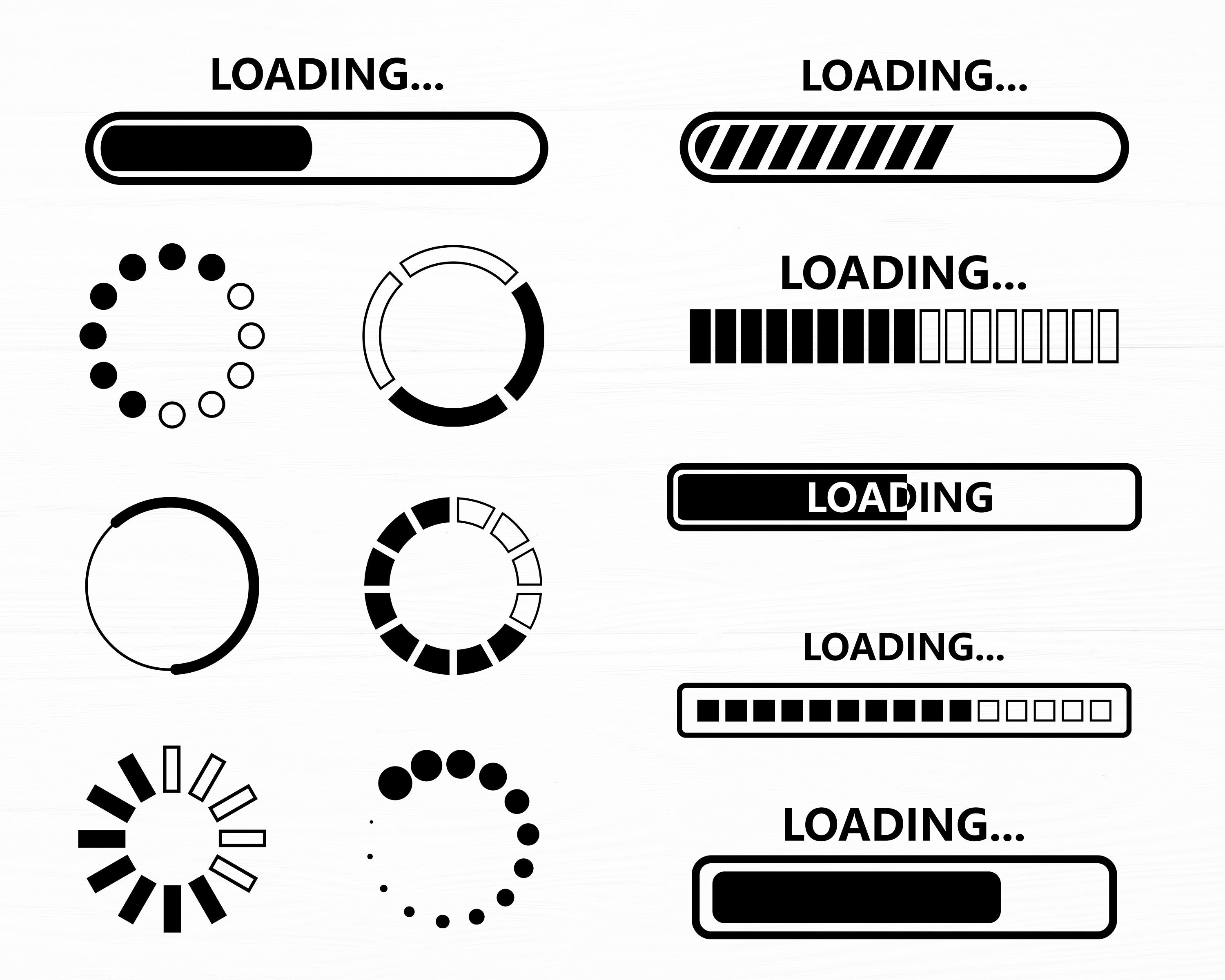 Loading Bar Svg Bundle Loading Svg Loading Icon Svg Loading - Etsy