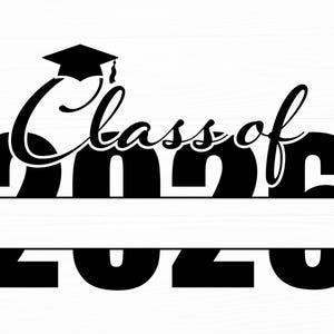 Class Of 2026 Svg Graduation Svg Class Of Name Frame Monogram Svg Customizable Svg Senior Svg Graduation Cap Svg Cut File Digital Download image 2