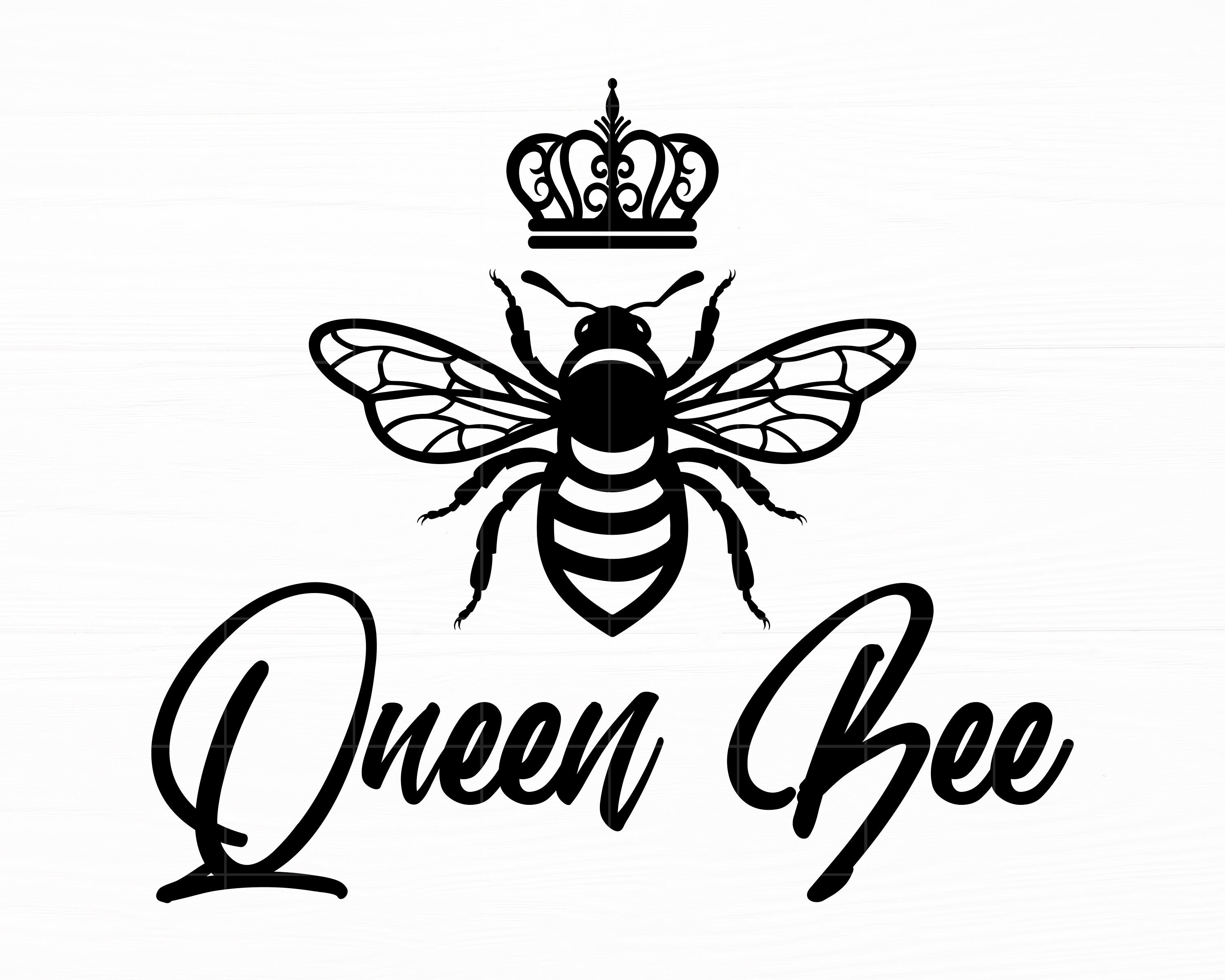 Queen Bee SVG Queen Bee Png Bee Svg Cut File Bee Clipart Queen Etsy