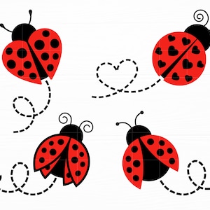 Ladybug Svg Bundle Ladybug Png Ladybug Clipart Ladybug Svg Files for Cricut Silhouette Ladybug Vector Ladybug Designs