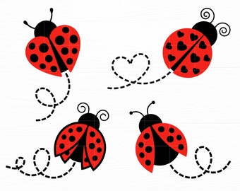 Ladybug Svg Bundle Ladybug Png Ladybug Clipart Ladybug Svg Files for Cricut Silhouette Ladybug Vector Ladybug Designs