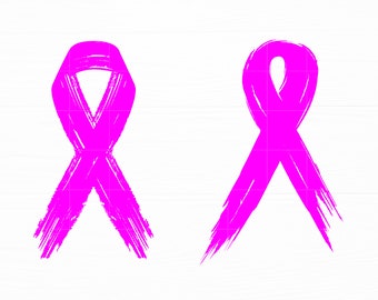 Cancer Ribbon Svg Pink Cancer Ribbon Svg Awareness Ribbon Svg Breast Cancer Ribbon Svg Ribbon Cut File Silhouette Digital Download