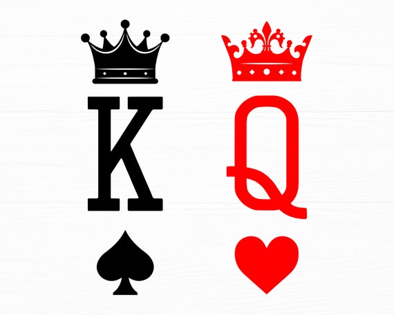 King & Queen mit Pik und Herz Partner Pullover