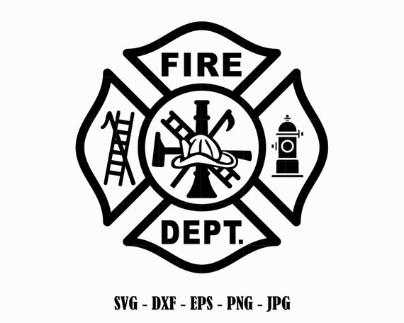 Fire Dept svg Firefighter svg Maltese Cross svg fireman -  Portugal