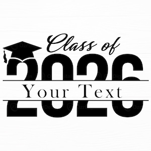 Class of 2026 SVG, Graduation Name Frame (Digital Download)