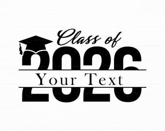 Class of 2026 SVG, Graduation Name Frame (Digital Download)