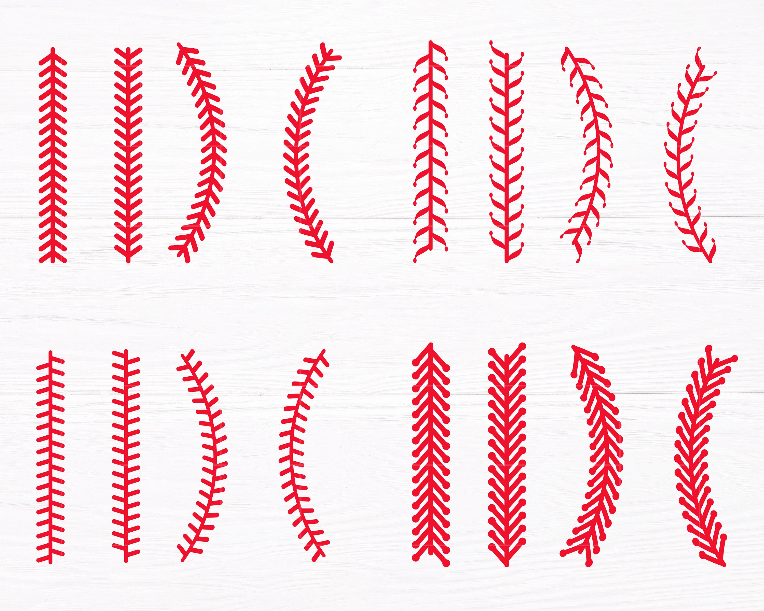 Baseball Stitches SVG Bundle Straight Baseball Stitches Svg Etsy Hong