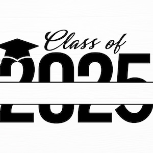 Class Of 2025 Svg Graduation Svg Class Of 2025 Name Frame Monogram Svg Senior Svg Graduation Cap Svg Class Of 2025 Cut File Digital Download