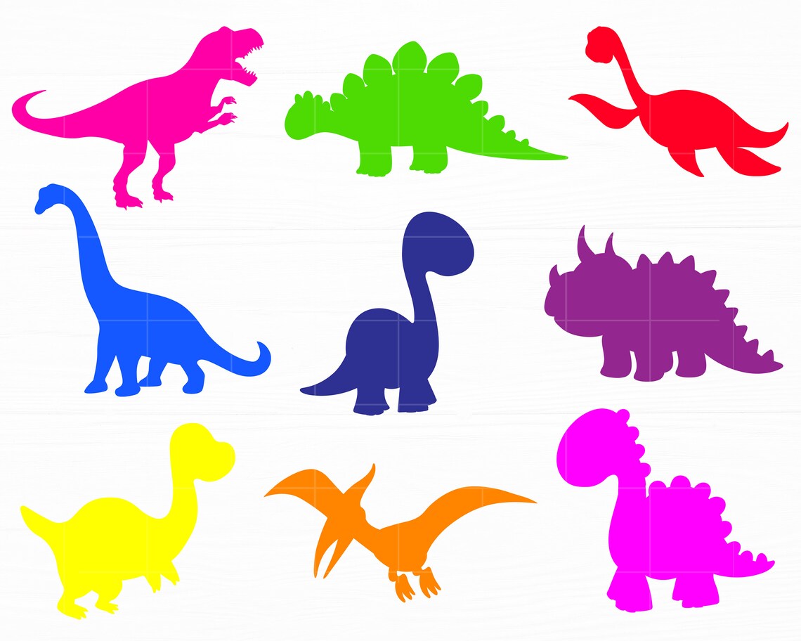 Dinosaur Svg Bundle Cute Dinosaur Svg Dino Svg Dinosaur Cut - Etsy