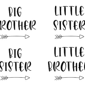 Pacote de arquivos Svg do Little Big Brother Sister Irmão Svg Little Brother Sister SVG Png Big Brother Sister Svg Files para arquivos Cricut Cut