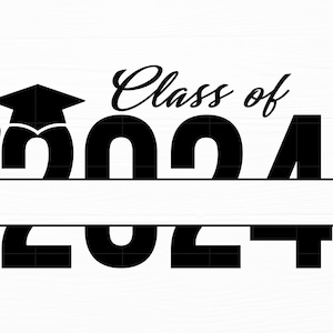 Class Of 2024 Svg Graduation Svg Class Of 2024 Name Frame Monogram Svg Senior Svg Graduation Cap Svg Class Of 2024 Cut File Digital Download