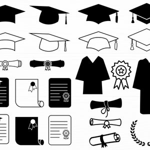 Graduación svg paquete gorra de graduación svg escuela svg camisa de graduación svg diploma svg grad svg graduación cortar archivo digital descargar