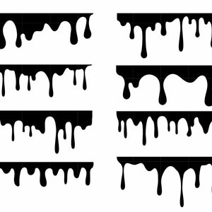 Dripping SVG Melting Svg Dripping Svg Files for Cricut Dripping Borders Svg Dripping Silhouette Dripping Png Drip Cut File Digital Download