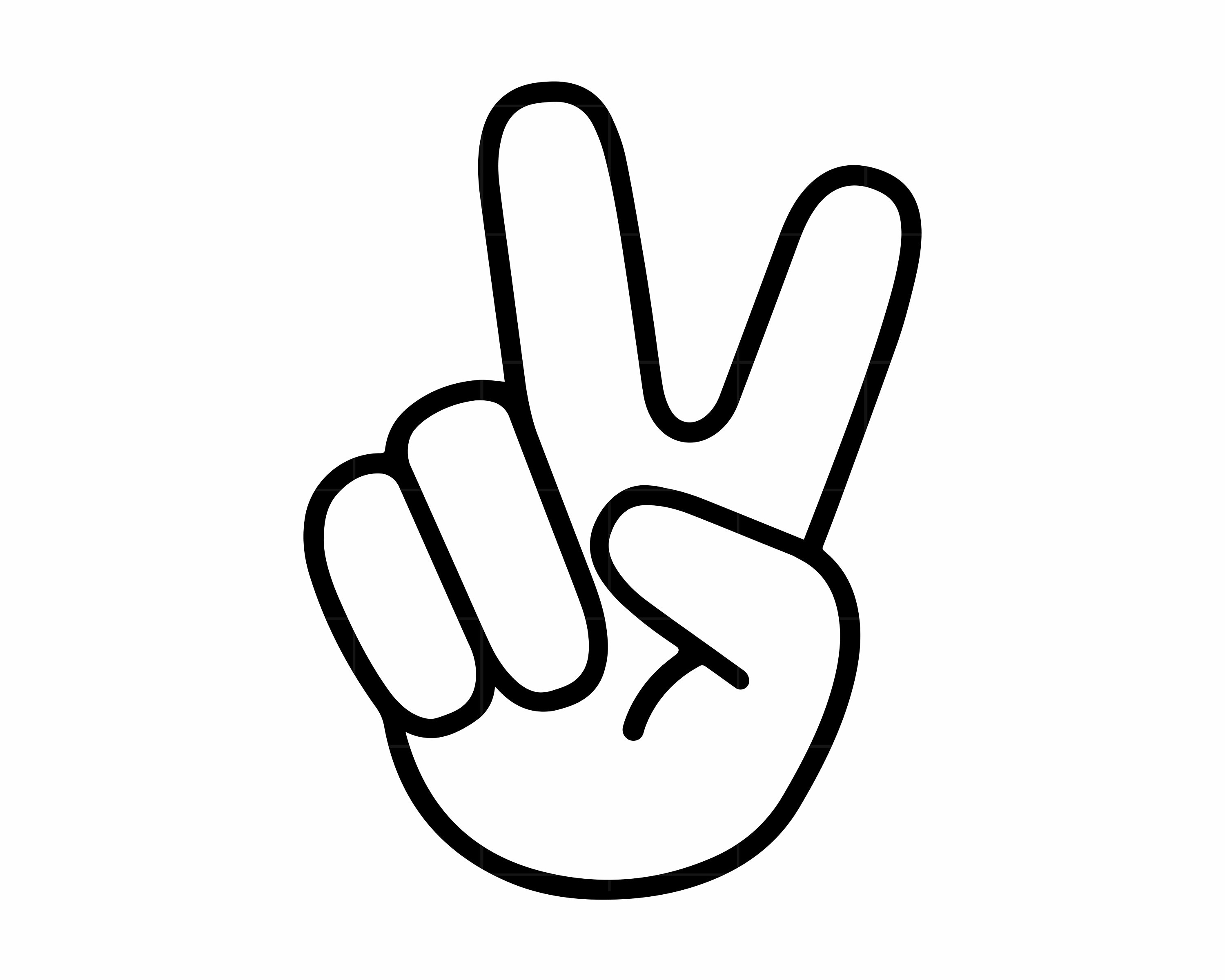 Peace Hand SVG Peace Sign Svg Peace Sign Cut File Peace Hand Vector Peace Sign Silhouette Peace Sign Hand Symbol Cut File Instant Download