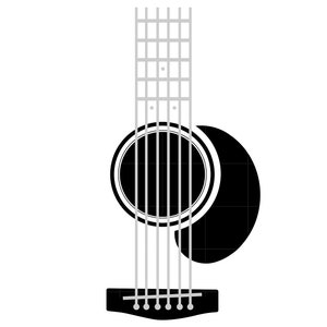 Guitar SVG Guitar Tumbler Svg Files for Cricut Guitar Cut Files Guitar Silhouette Instant Download