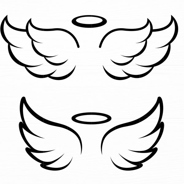 Angel Wings Svg - Etsy