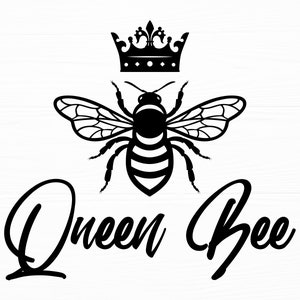 Queen Bee SVG Queen Bee Png Bee Svg Cut File Bee Clipart Queen Bee Svg File For Cricut Silhouette Digital Download
