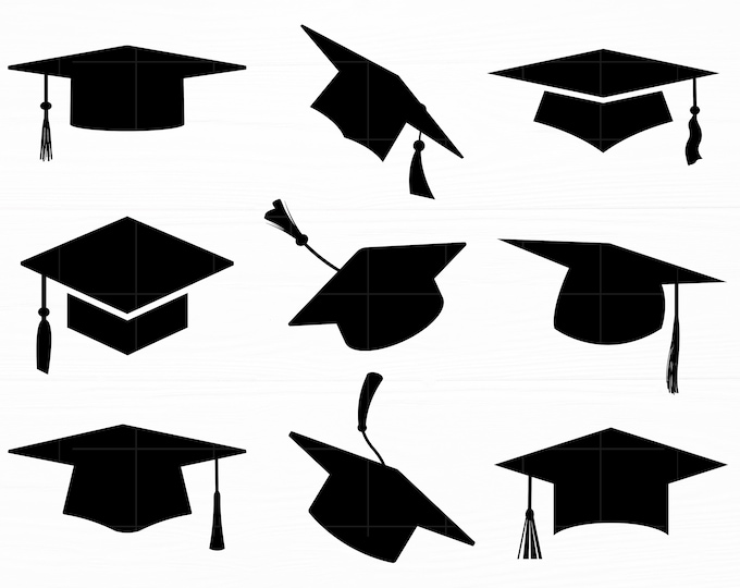 Graduation Cap Svg - Pdf - Png - Dxf - Graduation Hat - Graduation ...