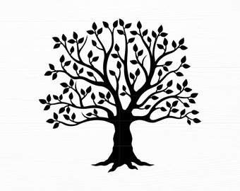 Tree of Life Silhouette Svg Family Tree Cut File (Digital Download)