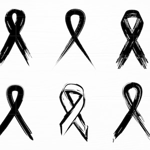Krebs Band Svg Bundle Bewusstseinsband Svg Brustkrebs Band Svg Band Cut Datei Silhouette Band Clipart Digital Download