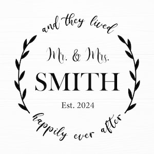 Mr and Mrs Split Monogram Svg Wedding Svg Engagement Svg Marriage Svg Mr and Mrs Svg File for Cricut Digital Download