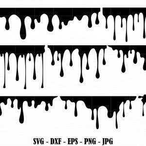 Dripping SVG Melting Svg Dripping Svg Files for Cricut Dripping Borders Svg  Dripping Silhouette Dripping Png Drip Cut File Digital Download