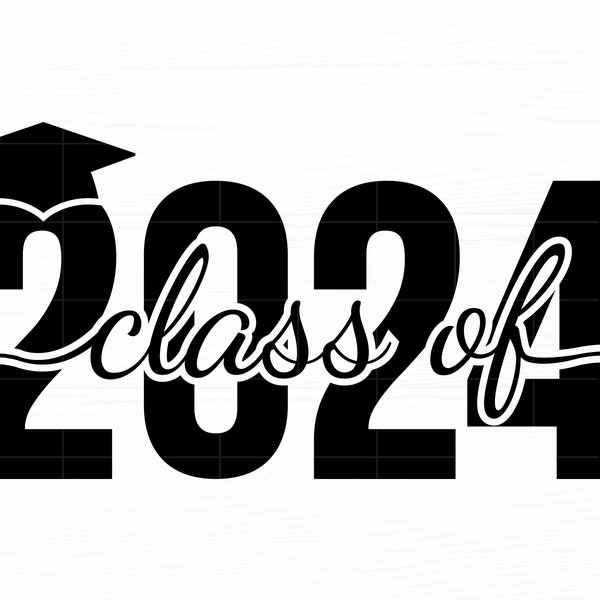 Classe del 2024 Svg Laurea Svg Senior 2024 Svg Laurea Cap Svg Cut File Classe del 2024 Png Laurea 2024 Svg Download digitale