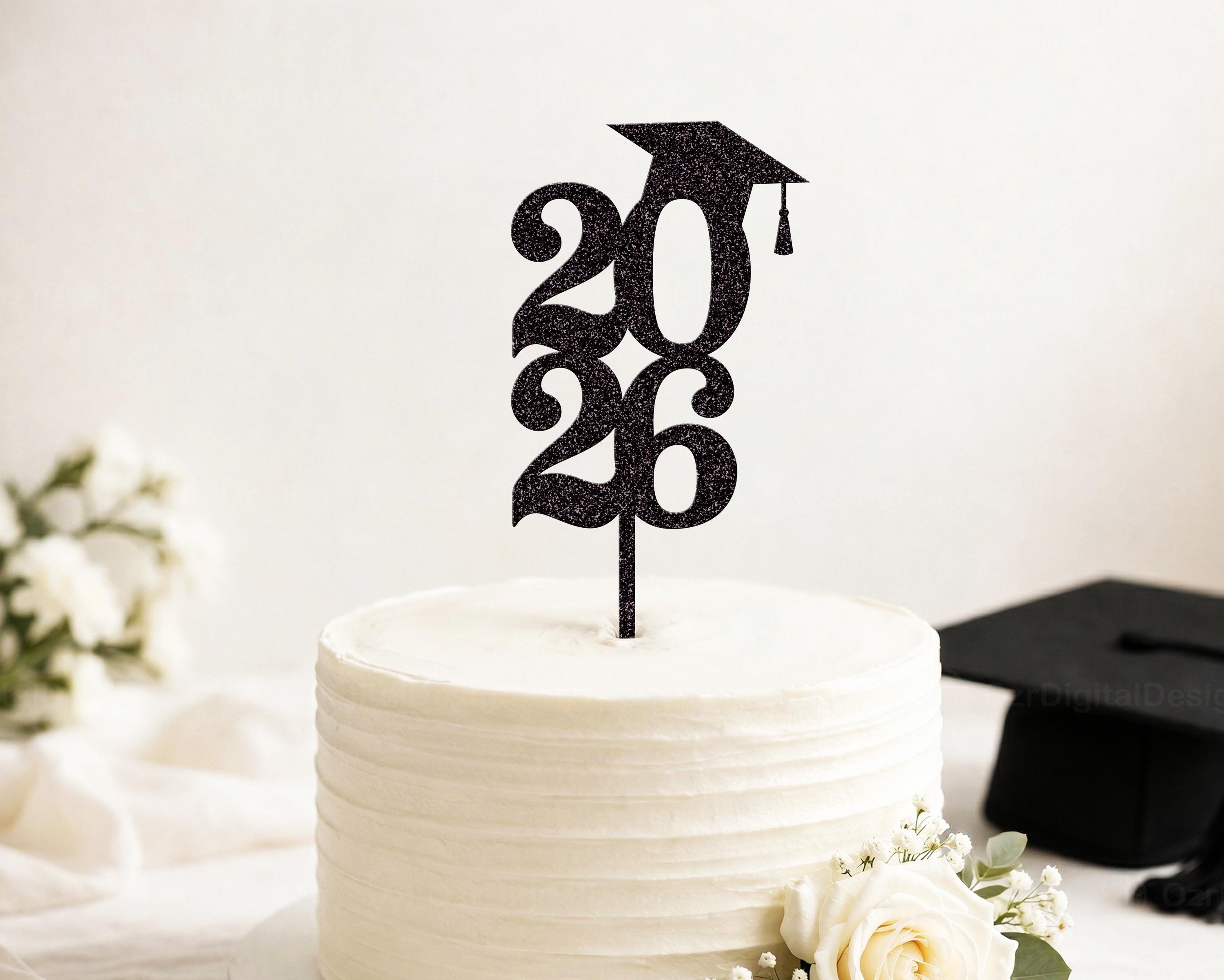 Class of 2026 Graduation SVG Bundle Senior Grad Cake Topper Design for ...