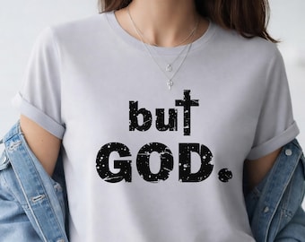 But God Svg Distressed Christian Faith Quote Cut File for Cricut Digital Download