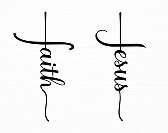 Faith Cross Svg Jesus Cross Svg Religious Svg Faith Jesus Cross Cut File Christian Svg Faith Cross Svg Silhouette Jesus Svg Digital Download