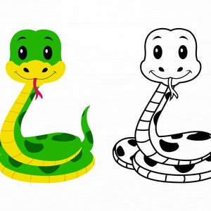 Snake Svg Animal Svg Cute Baby Snake Svg Jungle Animal Svg Safari Animal Svg Zoo Animal Svg Snake Png Digital Download