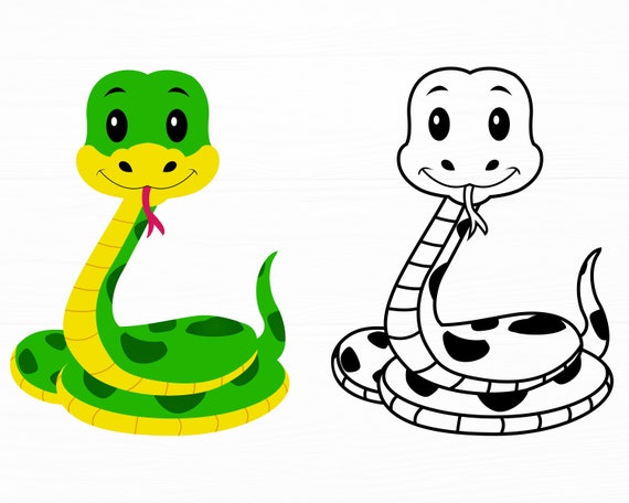 baby snake cartoon