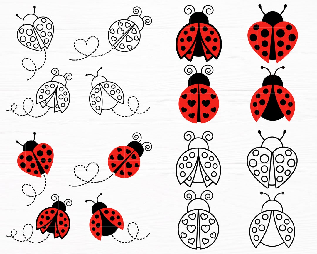 Ladybug Svg Bundle Ladybug Route Svg Ladybug Vector Ladybug Svg Files ...