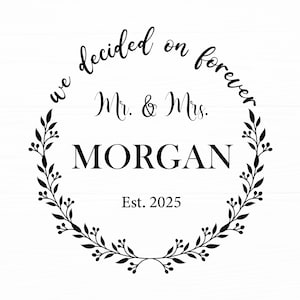 ミスターとミセスのモノグラム SVG 結婚式 SVG 私たちは永遠に決めました SVG 婚約 SVG 結婚 SVG ミスターとミセス SVG 結婚式 PNG デジタルダウンロード