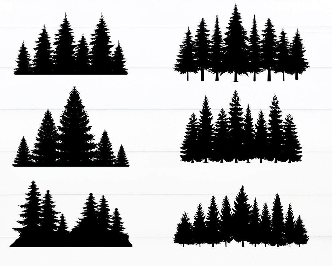 Pine Trees Svg Bundle Nature Svg Trees Cut File Pine Tree Silhouette ...