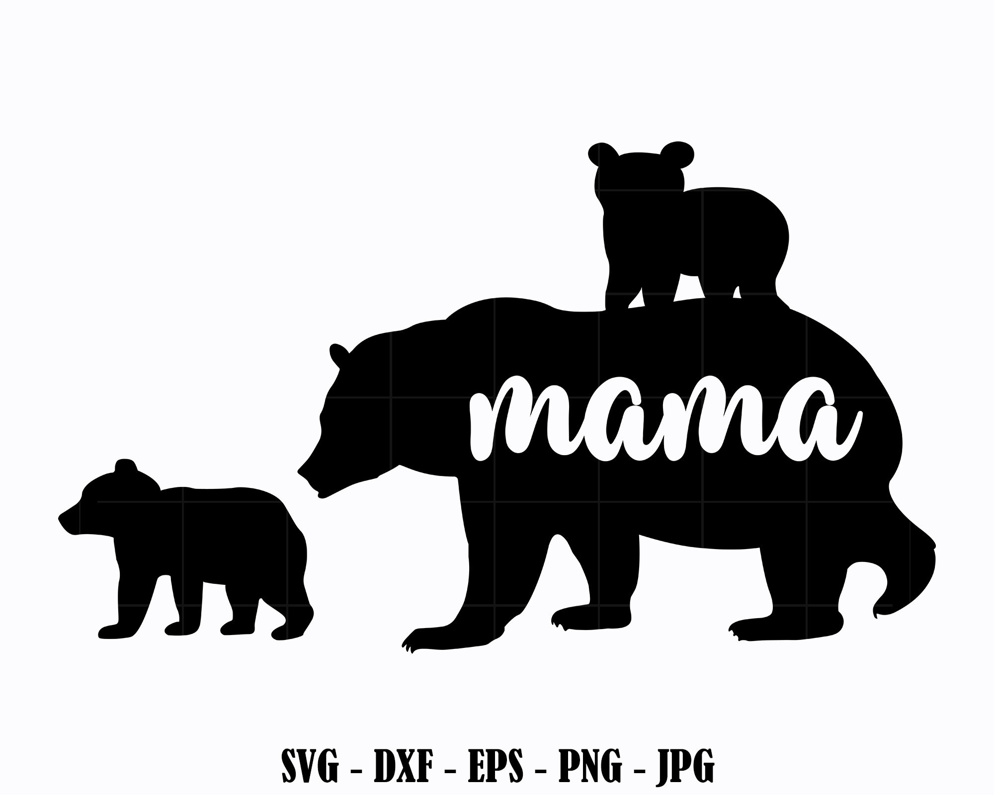 Mama Bear SVG Bear Svg Cut Files for Cricut Mothers Day Svg - Etsy UK