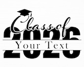 Class Of 2026 Svg Graduation Svg Class Of Name Frame Monogram Svg Customizable Svg Senior Svg Graduation Cap Svg Cut File Digital Download