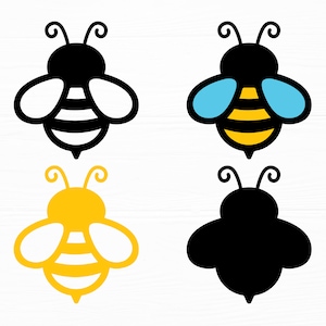 Abeja SVG paquete lindo abeja svg abeja corte archivo abeja svg ct archivo miel abeja svg png jpg eps dxf abeja clipart descarga digital