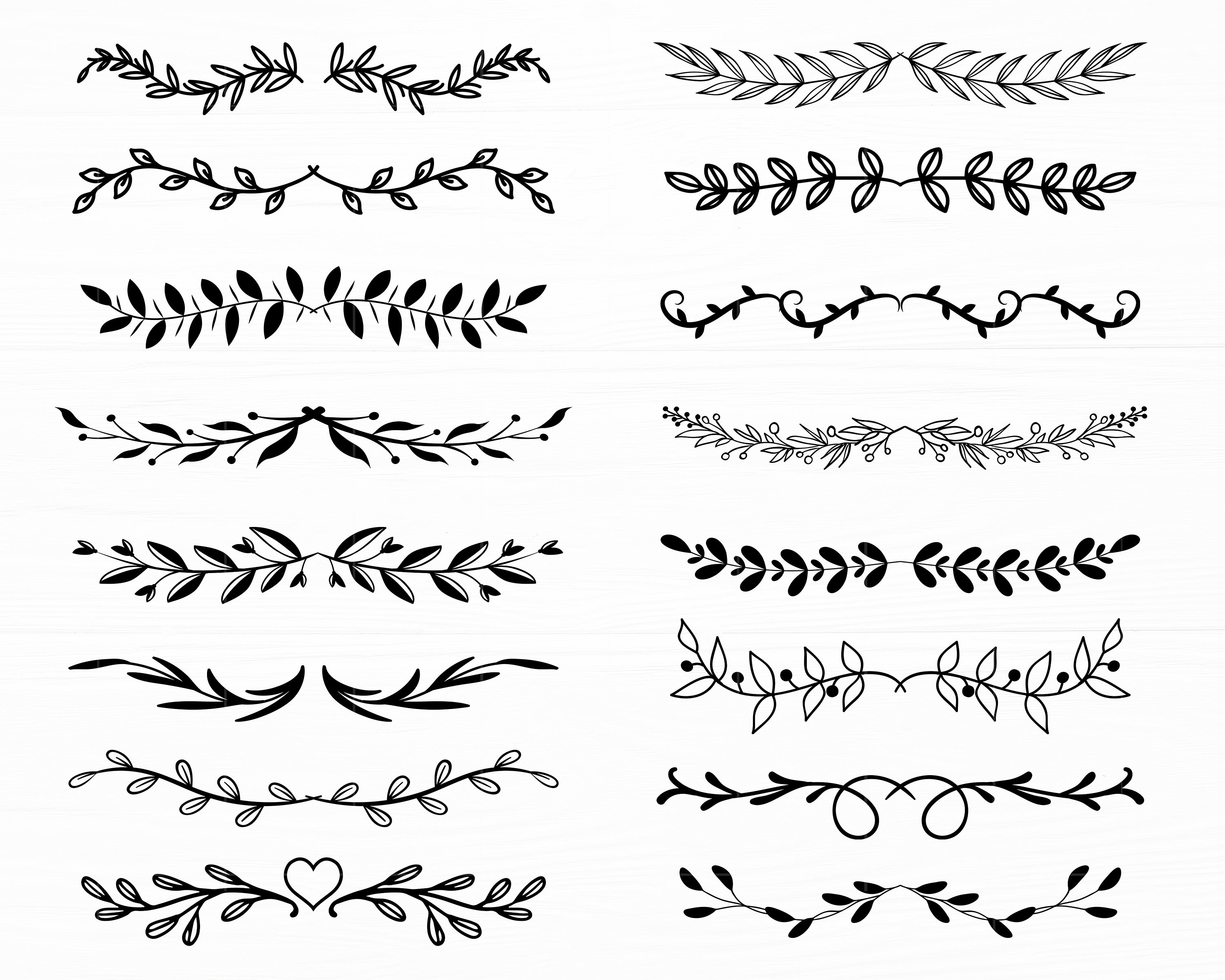 Leaf Divider Svg Bundle Leaves Svg Text Divider Svg Leaf Svg - Etsy
