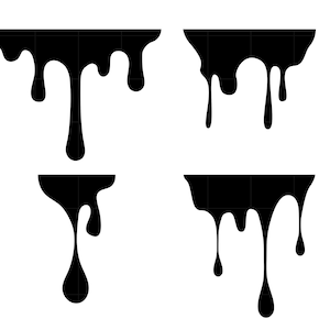 Dripping Borders SVG Dripping Svg Melting Svg Png Files Dripping Silhouette Blood Slime Svg Honey Dripping Cut File Instant Download
