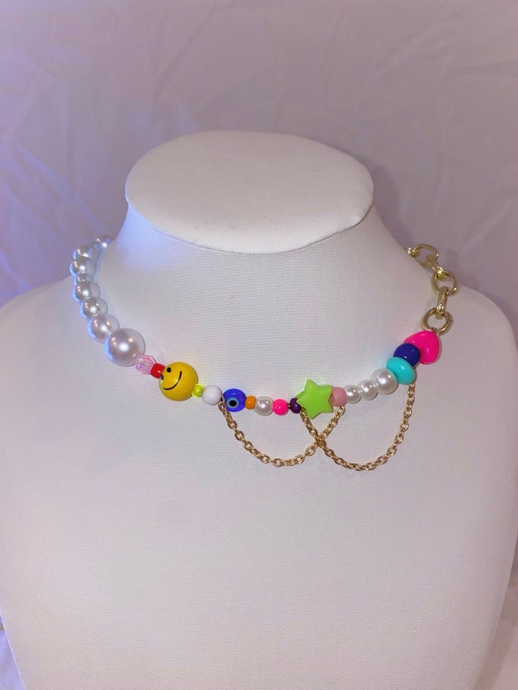 Martha Calvo Inspired Beaded Necklace 