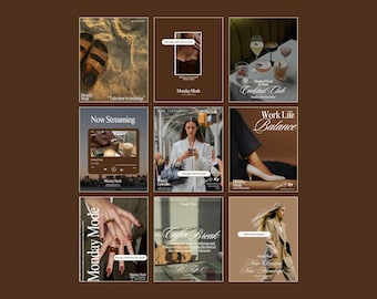 Weekly Podcast, Earthy Neutral Aesthetic, Canva Templates, Personal Development, Blogger, Instagram Posts