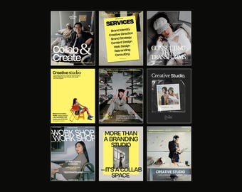 Brand Marketing, Vibrant Modern Aesthetic, Social Media Kit, Small Business, Design Agency, Instagram Branding
