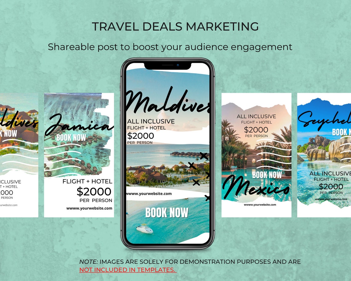 Travel Agent Story 30 Canva Instagram Engagement Templates Etsy