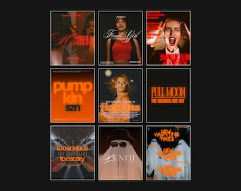 Final Girl Instagram Templates, Spooky Business Social Media Kit, Scream Queen Canva Templates, Halloween Coach & Creator IG Posts