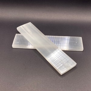 Polished Selenite Charging Plates 6&quot;