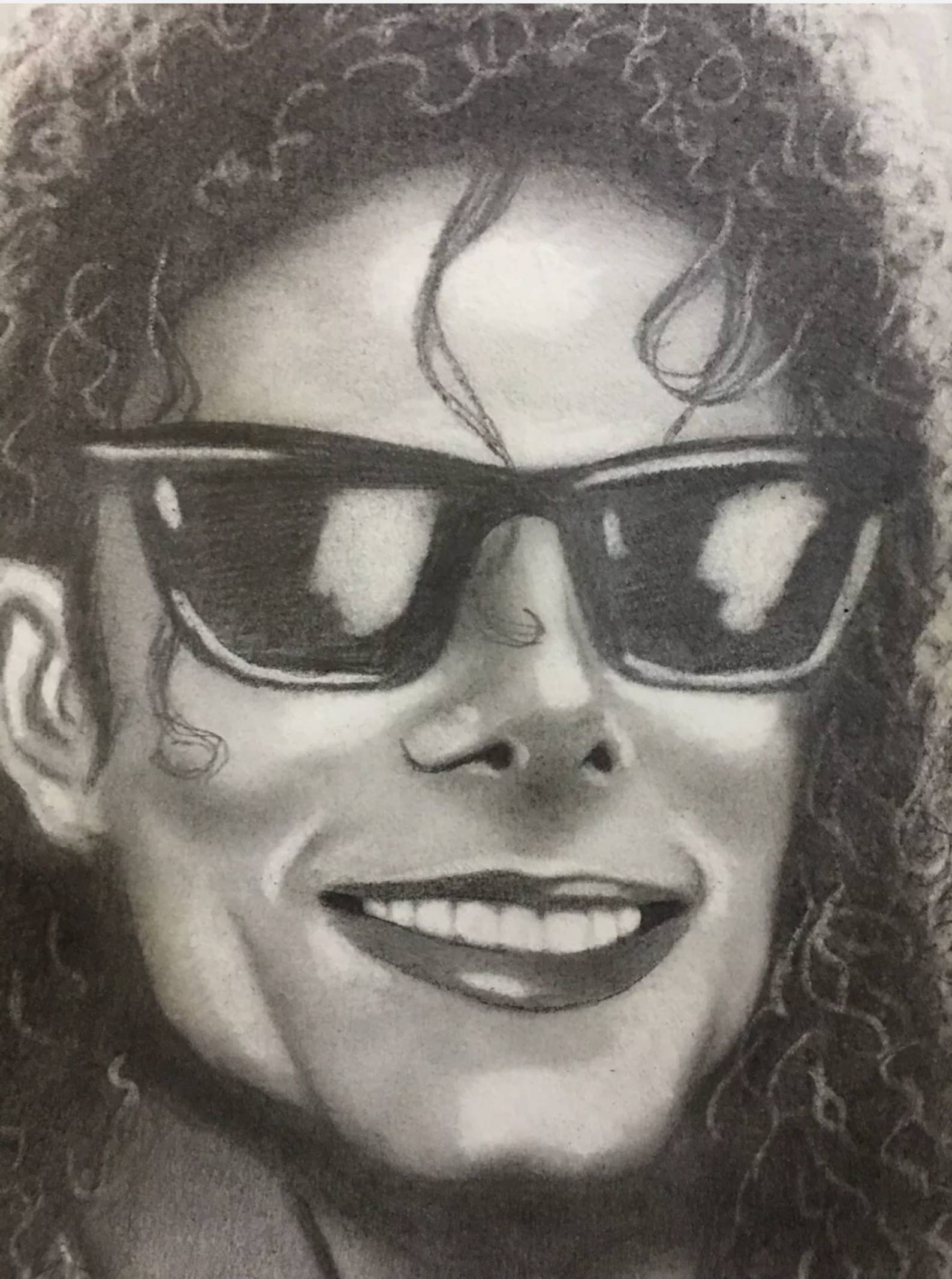 Michael Jackson Graphite Pencil Drawing Etsy